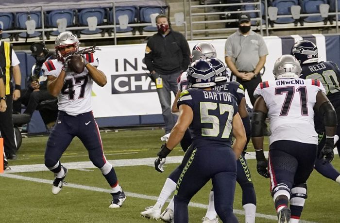 Jakob Johnson von den New England Patriots: Stuttgarter spricht über seinen historischen Touchdown in der NFL
