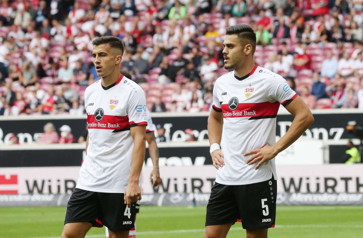 Auch Abwehrspieler dürfen Tore schießen: Marc Kempf (li.) und Konstantinos Mavropanos machen es gegen Hoffenheim vor.