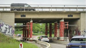 Zwischen Stuttgart und Ludwigsburg: B 27-Brücke wird abgerissen und ersetzt