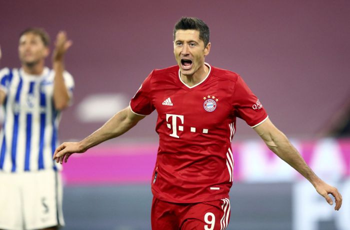 Sieg gegen Hertha BSC: Vierfacher Lewandowski rettet den FC Bayern bei Torspektakel
