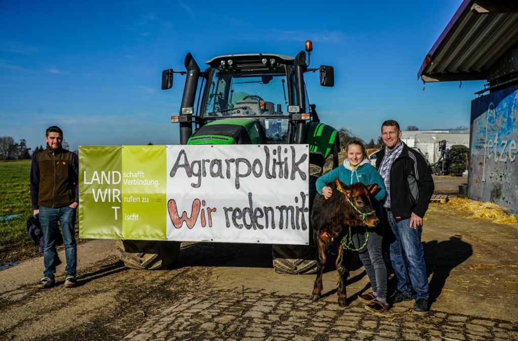 Streik zur grünen Woche: Landwirte gehen in Stuttgart auf die Straße