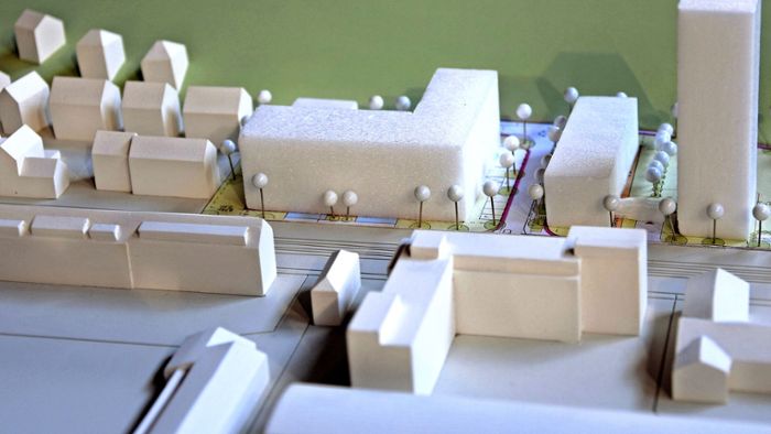 Städtebau  Hedelfingen: Wohnturm auf Nill-Areal