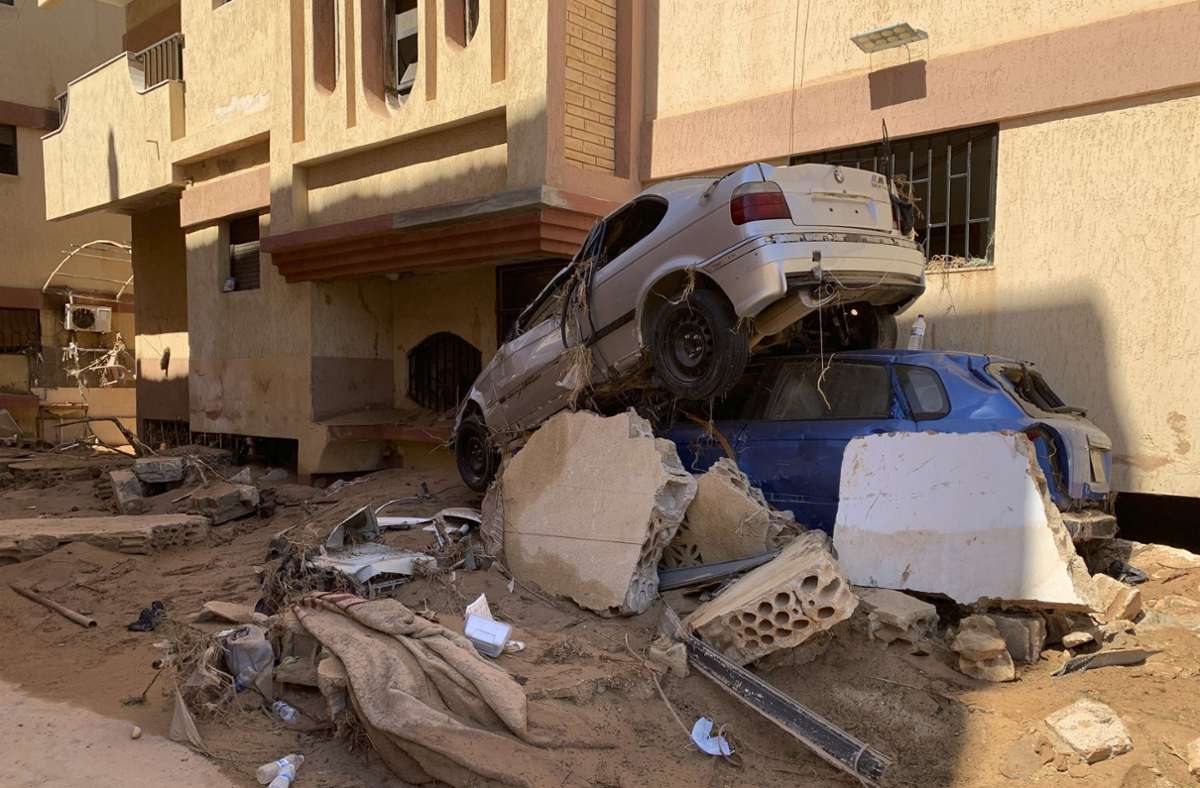 Überflutungen in Nordafrika: „Katastrophale humanitäre Lage“ in Libyens Überschwemmungsgebieten