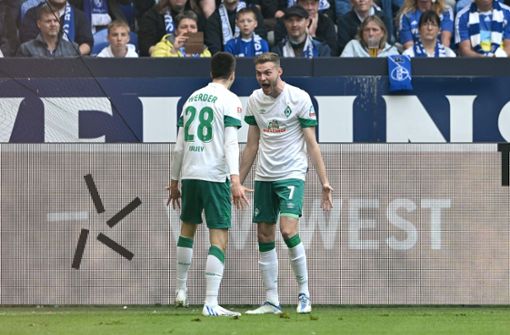Marvin Ducksch traf doppelt für Werder. Foto: dpa/David Inderlied