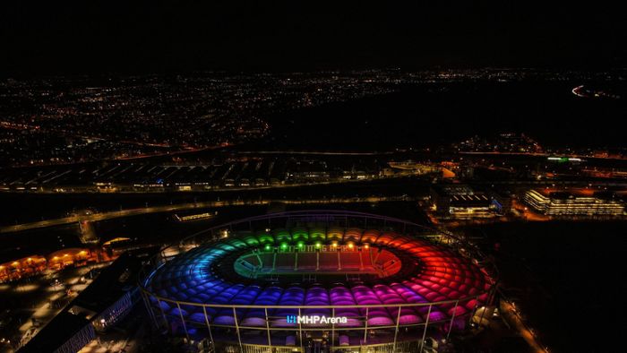 MHP-Arena in Regenbogenfarben – was es damit auf sich hat
