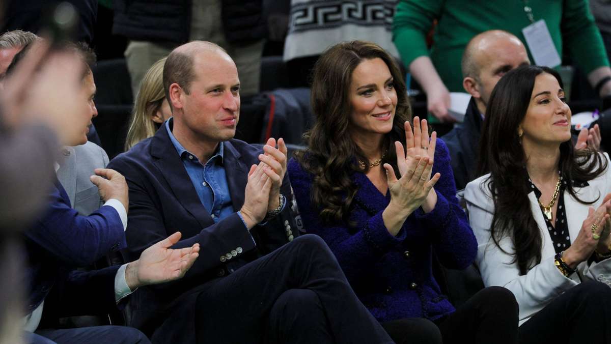 Prinzessin Kate und Prinz William in Boston: Spaß beim Basketball  – doch daheim kocht der Ärger