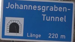 Johannesgrabentunnel teilweise gesperrt