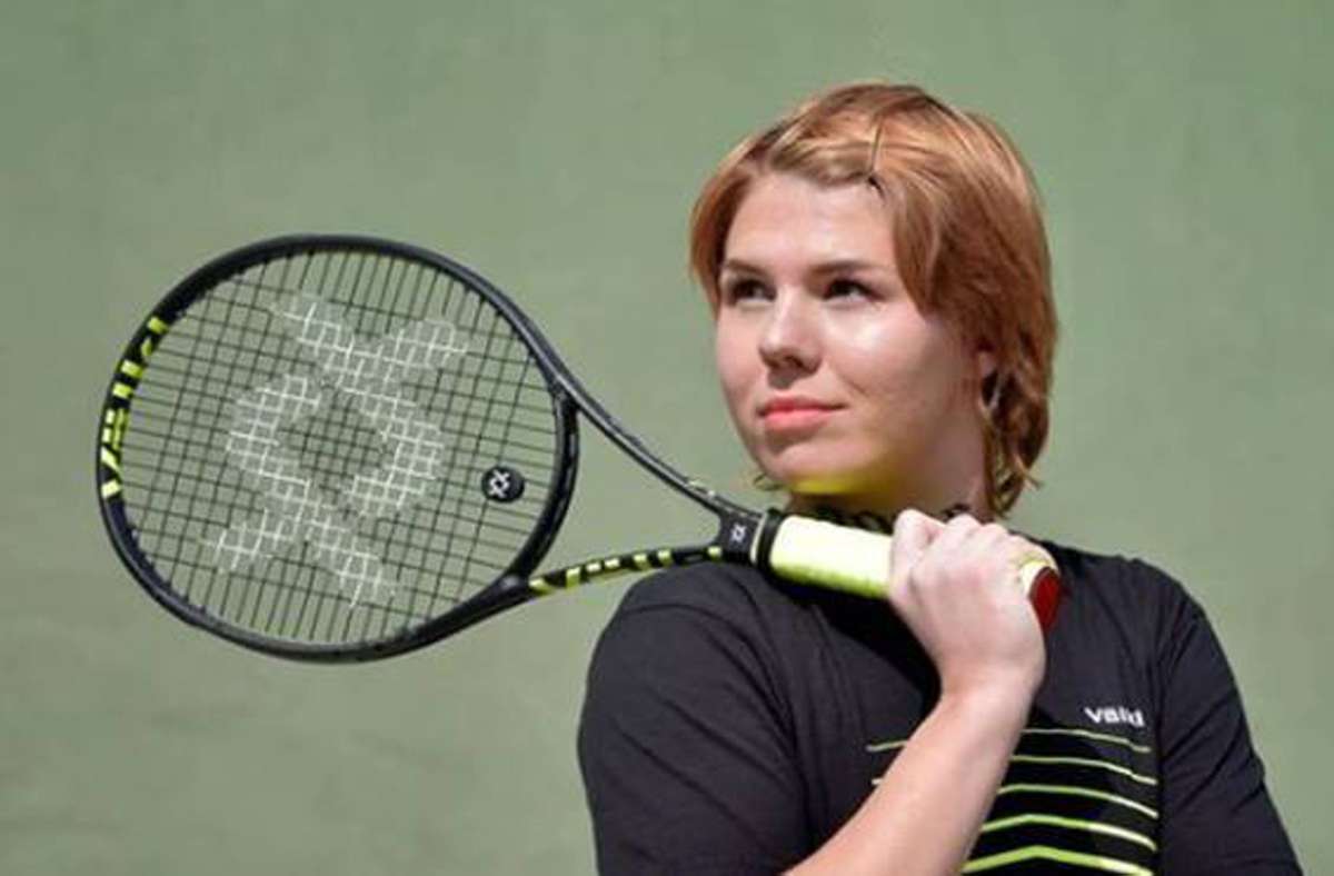 Marketing im Tennis: Wie Oleksandra Oliynykova auf ihrer Haut Werbung macht