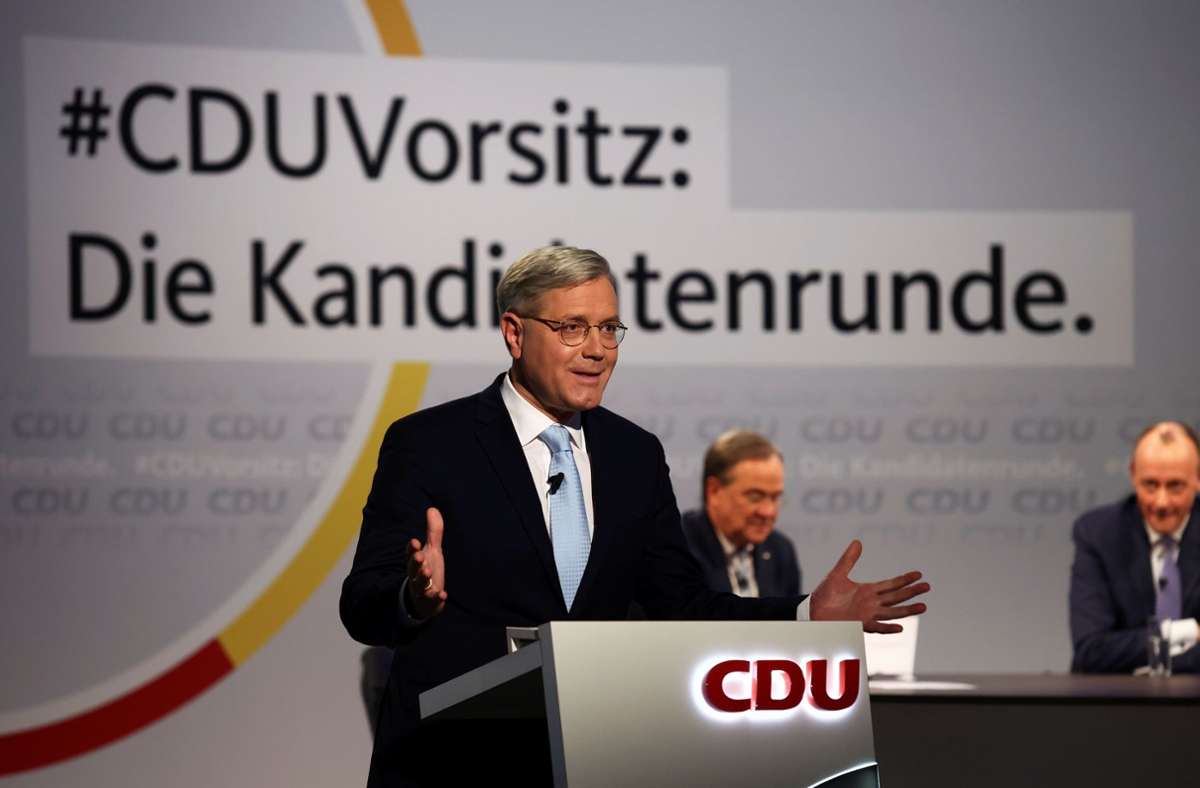 CDU-Parteitag: Merz und Laschet in Stichwahl um CDU-Vorsitz - Röttgen raus