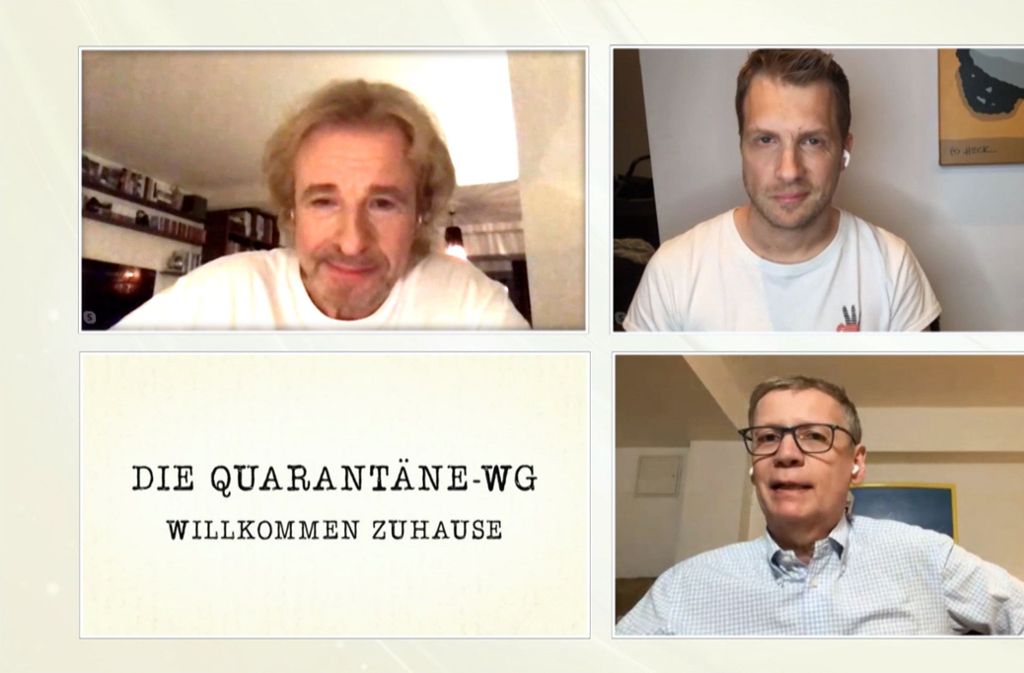 Im Homeoffice sieht jeder unvorteilhaft aus, und besonders die „Quarantäne-WG“ mit Thomas Gottschalk, Oliver Pocher und Günther Jauch.