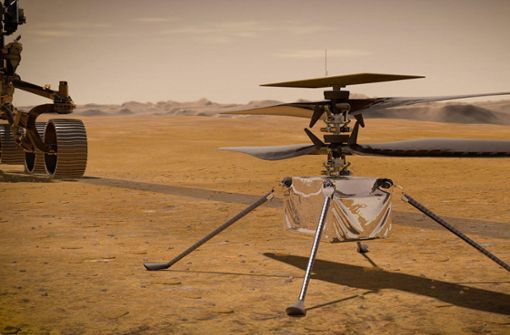 Der kleine Mars-Heli „Ingenuity“. Foto: AFP/HANDOUT