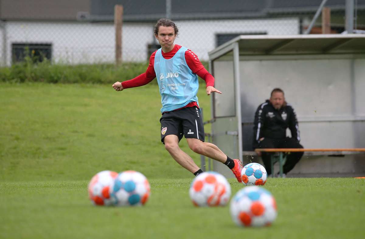 Jordan Meyer weilt derzeit mit dem VfB Stuttgart in Kitzbühel.