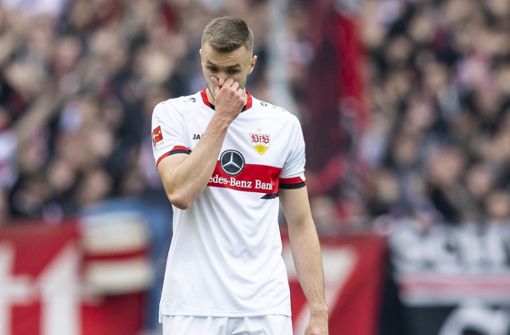 Es ist unklar, ob Sasa Kalajdzic weiterhin beim VfB Stuttgart bleibt. Foto: dpa/Tom Weller