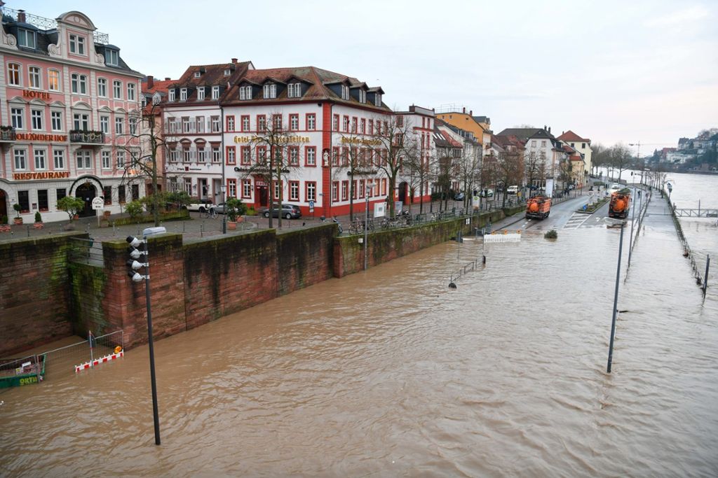 Hochwasser: Keine Neckar-Schifffahrt zwischen Heilbronn und Mannheim