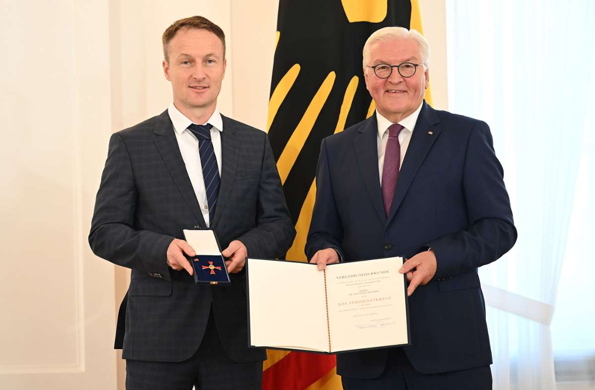 Bundesverdienstkreuz: Astronaut Matthias Maurer ausgezeichnet