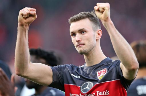 Sasa Kalajdzic hat den Treffer zum 1:1 des VfB Stuttgart beim 1. FC Union Berlin erzielt. Foto: Baumann/Cathrin Müller