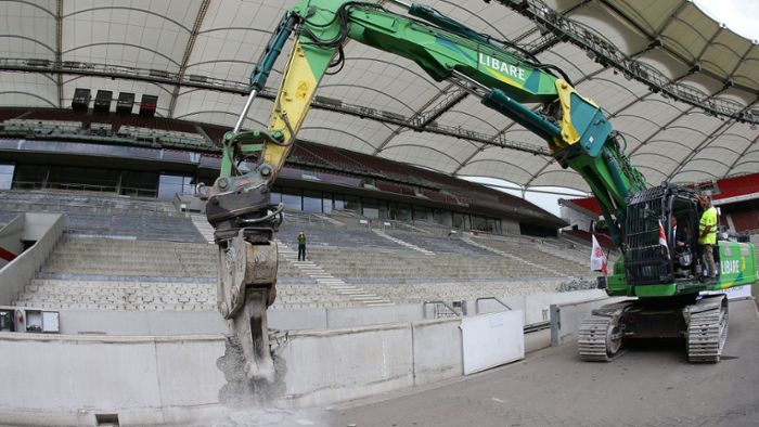 Umbau der Mercedes-Benz-Arena für EM 2024 gestartet