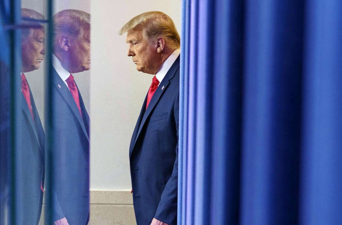 Letzter Vorhang für  den ehemaligen US-Präsidenten  Trump? Foto: AFP/Mandel Ngan