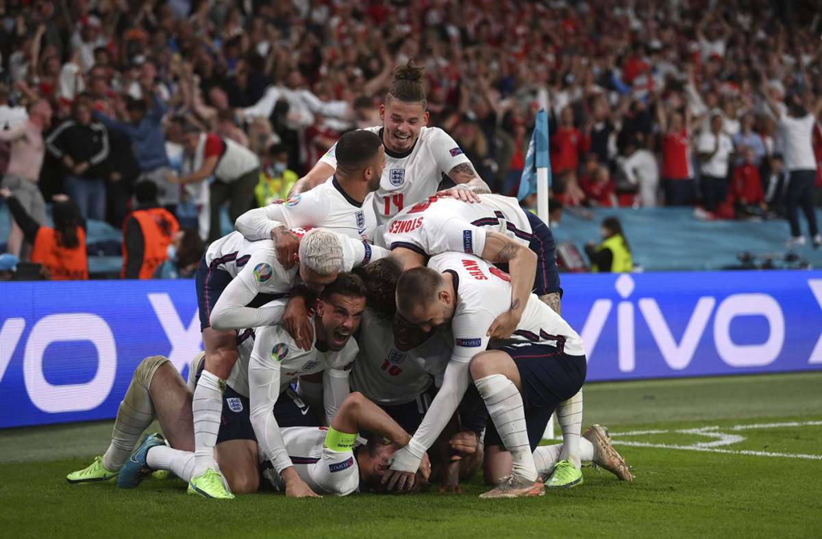 Halbfinale bei der EM 2021: England ringt Dänemark in der Verlängerung nieder