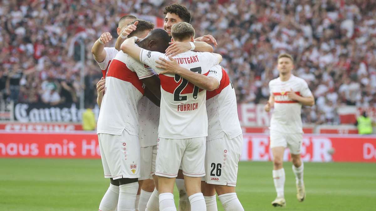 Der VfB Stuttgart wird in der kommenden Saison nach elf Jahren Abstinenz auf die internationale Bühne zurückkehren. In der Bildergalerie sehen Sie Eindrücke der Partie gegen Eintracht Frankfurt.