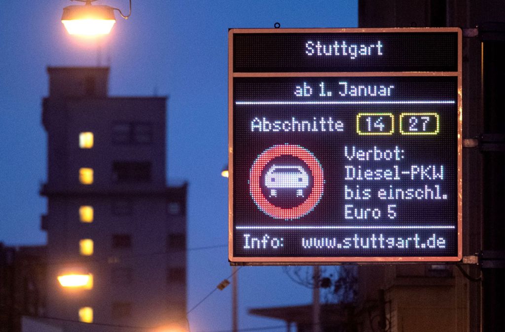 Fahrverbot für Euro-5-Diesel in Stuttgart: Region will Ausnahme für Bundesstraßen
