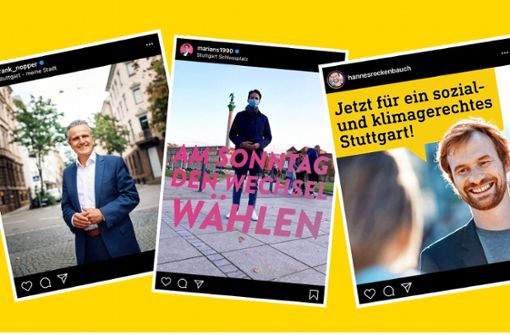 Dreimal Social Media, dreimal gänzlich verschieden. Foto: Screenshots: Instagram/Collage: Kriebernig