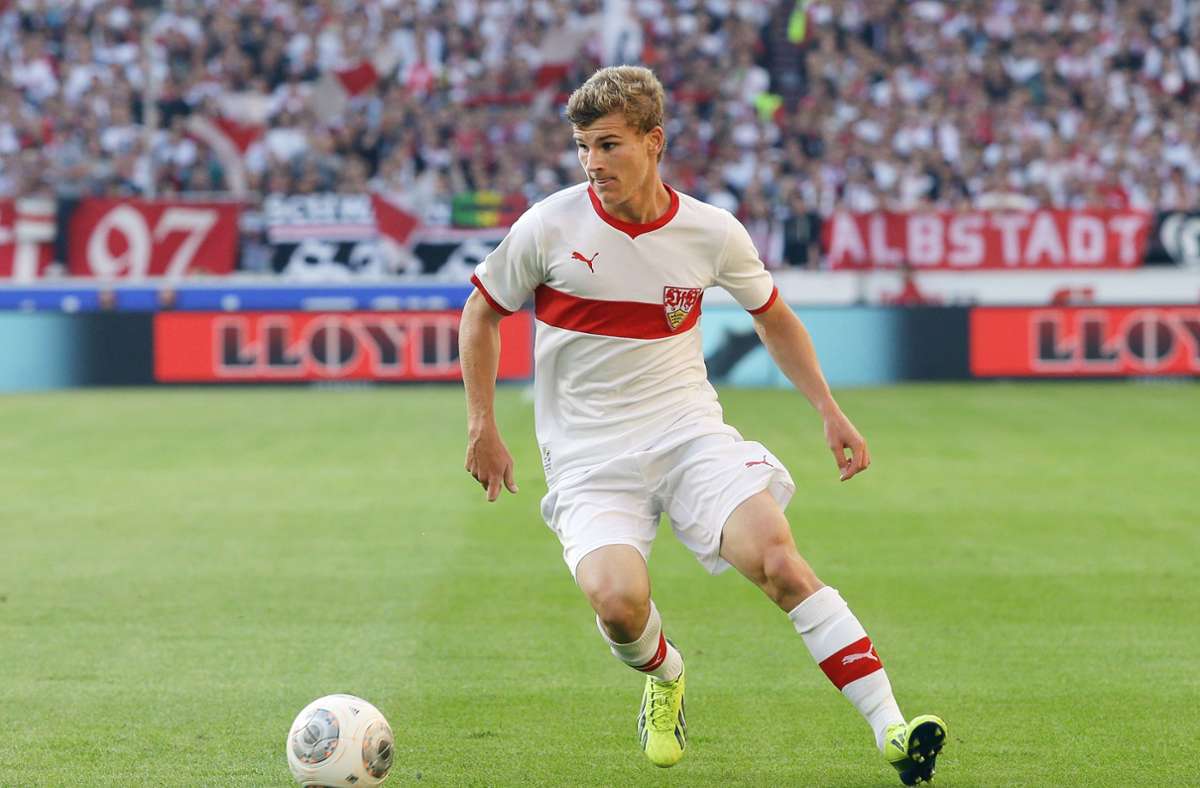 Das Traditionstrikot war im September 2013 das erste Sondertrikot des VfB Stuttgart, Timo Werner erzielte einen Treffer...