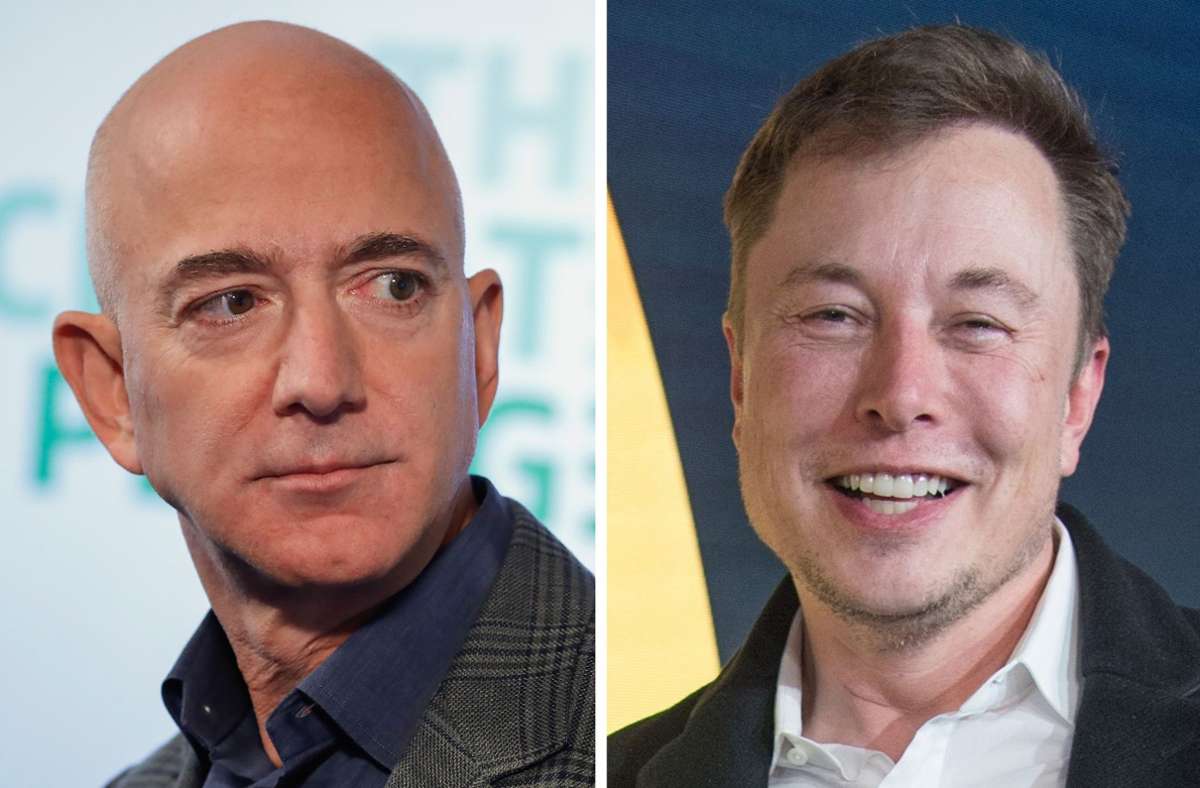 Jeff Bezos und Elon Musk: Milliardäre und ihre Sorgen Foto: dpa/P. Martinez Monsivais