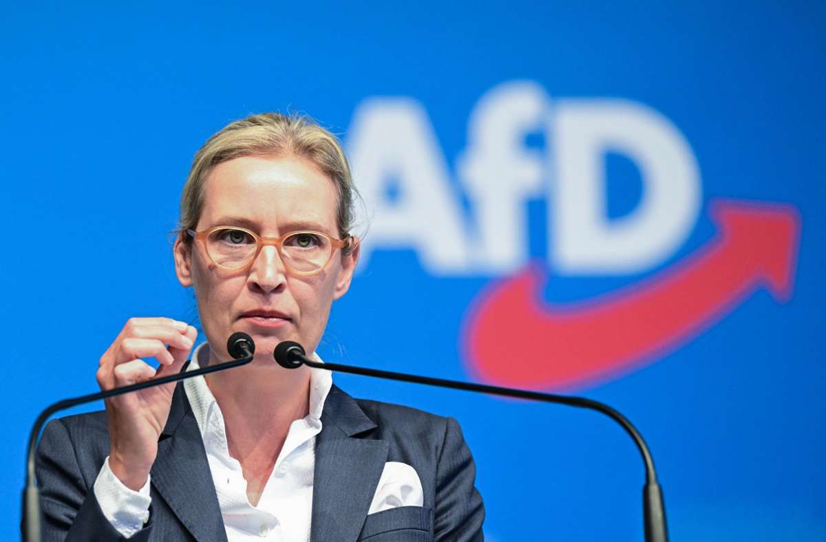 Parteivorsitzende Alice Weidel: AfD will erstmals Kanzlerkandidaten aufstellen