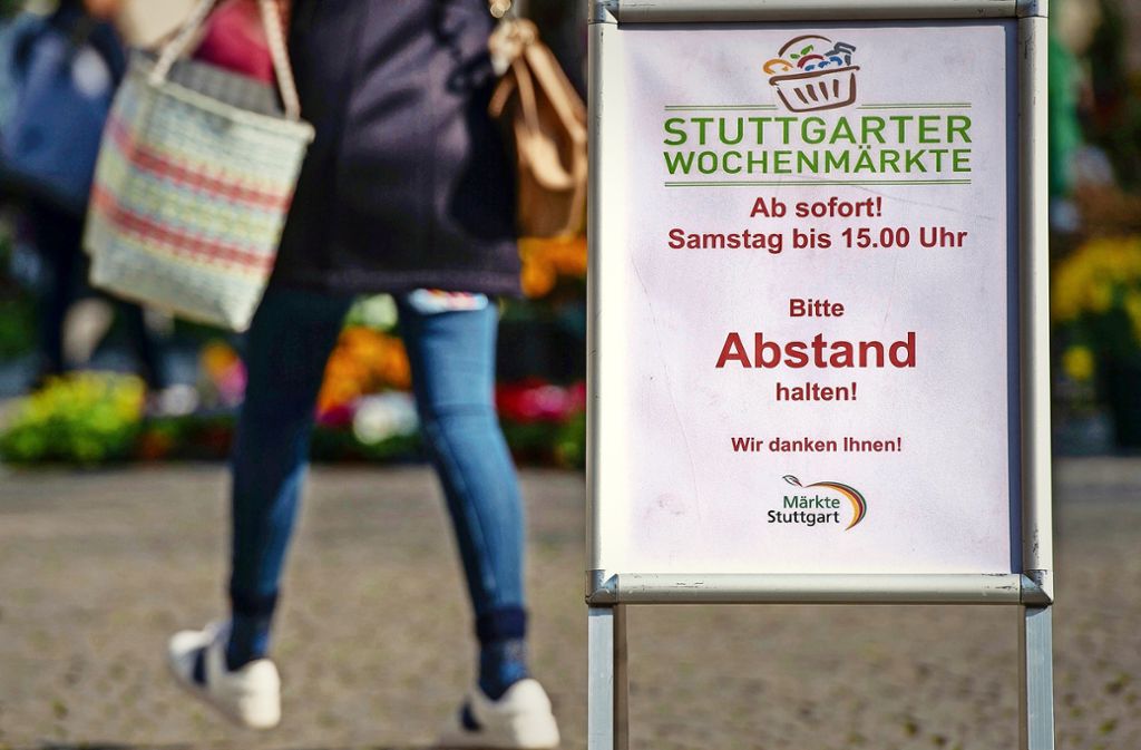 Coronakrise in Stuttgart: Wochenmärkte haben länger auf
