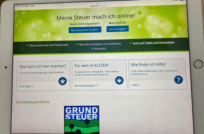 Grundsteuer in Baden-Württemberg: Hör mal Elster:  Auflegen geht gar nicht!