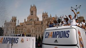 Zehntausende bejubeln Real-Team bei Siegesfeiern in Madrid
