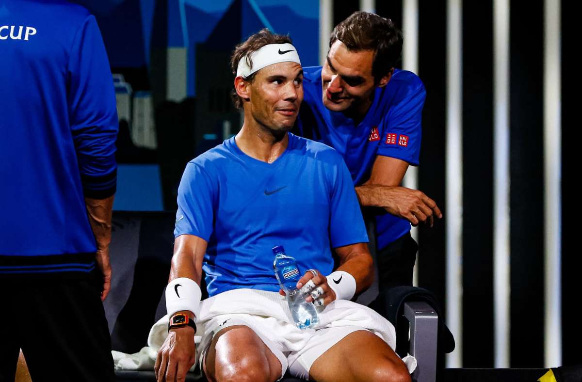 Roger Federer und Rafael Nadal: Tennis-Weltstars spielen beim Laver Cup in einem Team