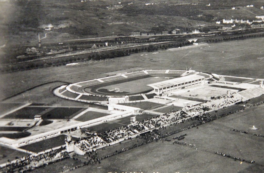 So sah das Stadion im Jahre 1933 aus.