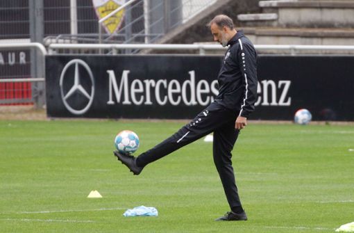 Pellegrino Matarazzo bittet seine Spieler wieder zum Ball. In unserer Bildergalerie bilden wir den aktuellen Kader des VfB ab. Foto: Baumann