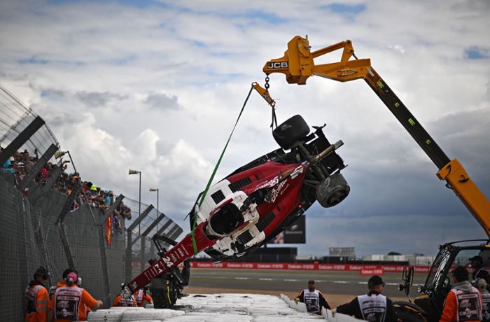 Unfall in Silverstone: Schwerer Crash überschattet Formel-1-Rennen