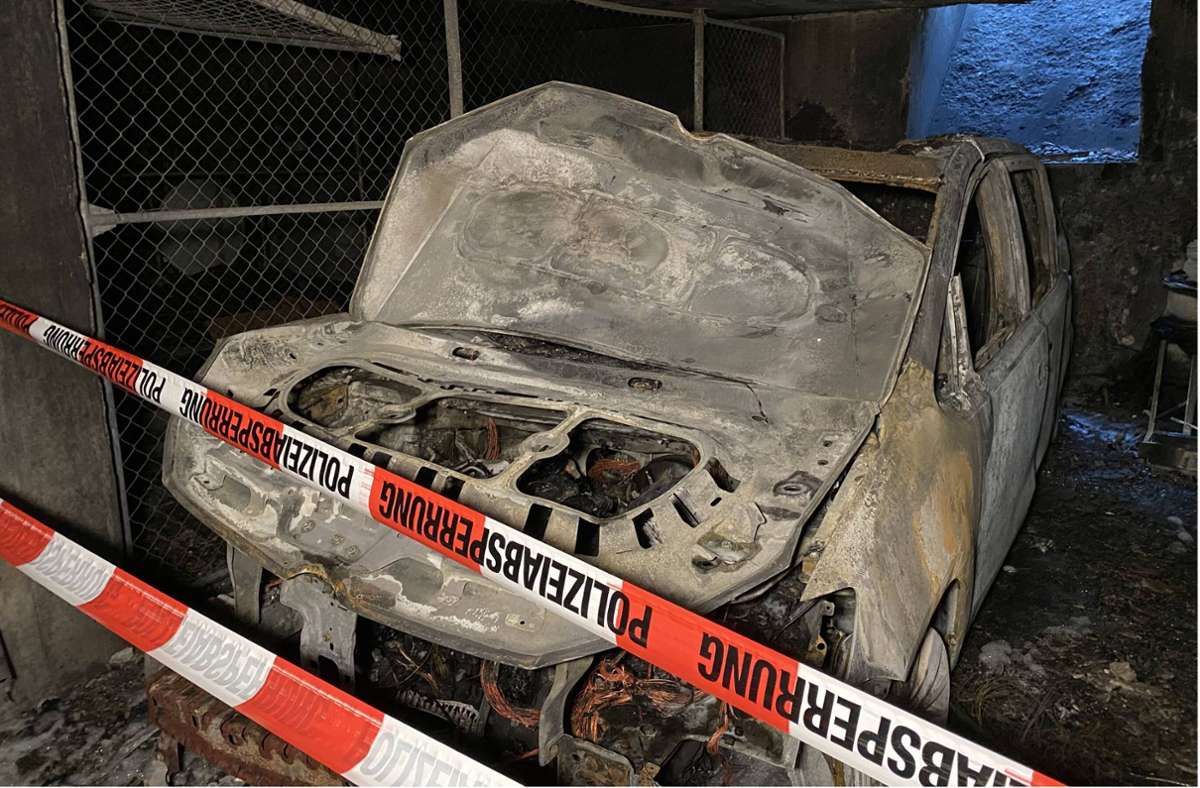 Ermittlungen in Stuttgart-Heumaden: Feuer in der Tiefgarage war Brandstiftung