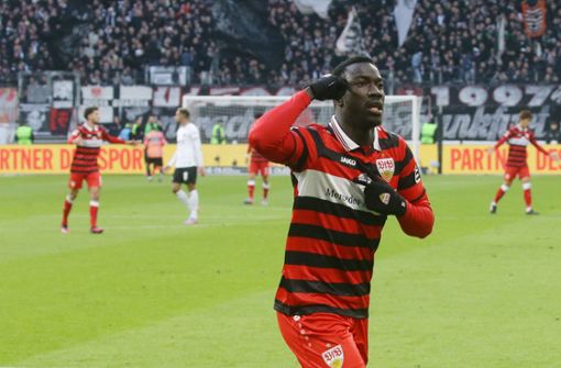 Sicherte dem VfB einen Punkt in Frankfurt: Silas Katompa. Foto: Pressefoto Baumann/Hansjürgen Britsch