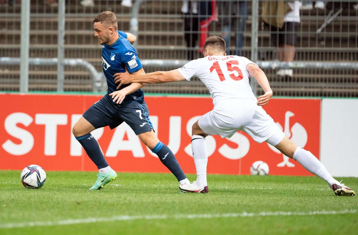 DFB-Pokal: TSG Hoffenheim  müht sich in zweite Runde