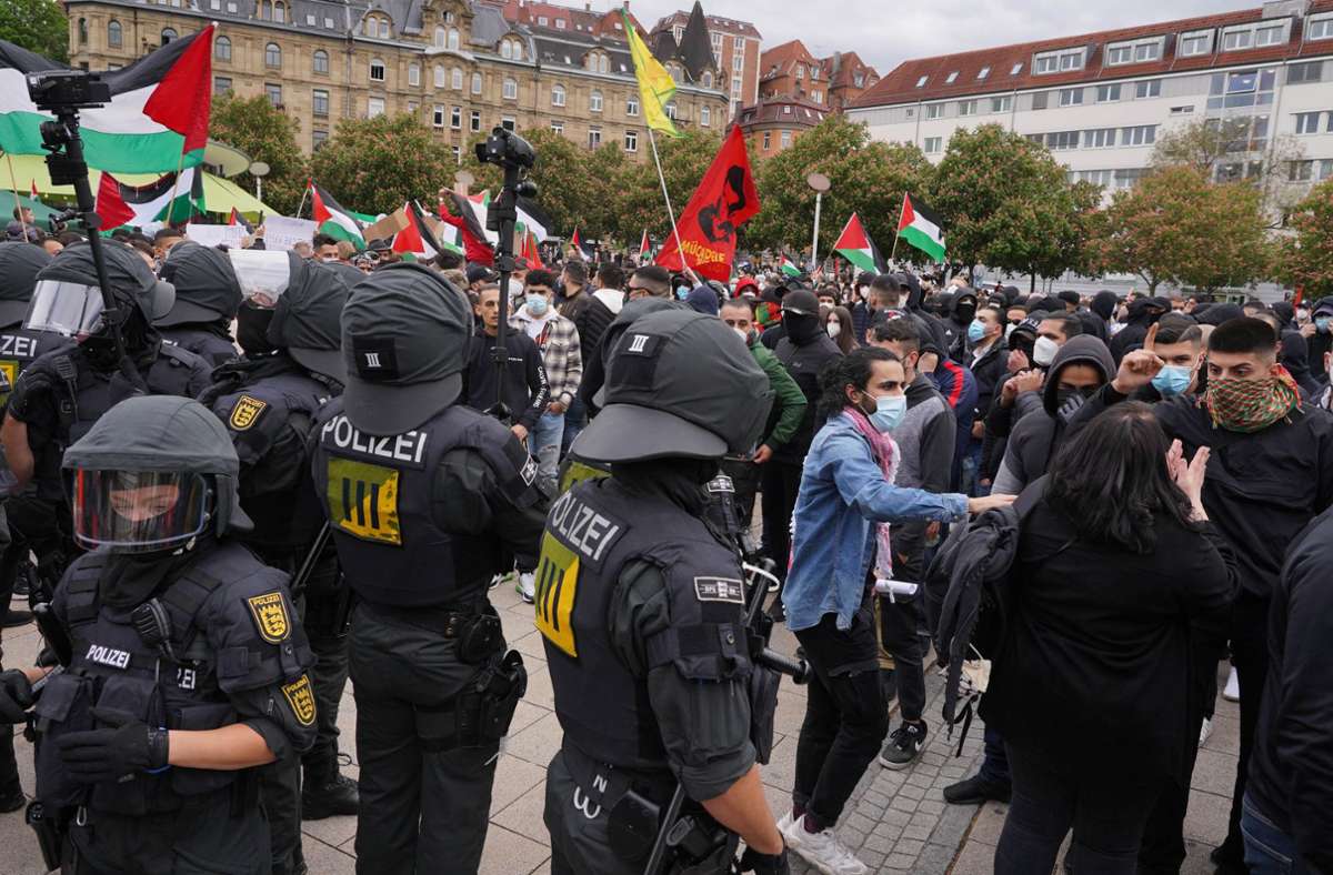 Auch in Stuttgart gab es am Samstag Proteste.