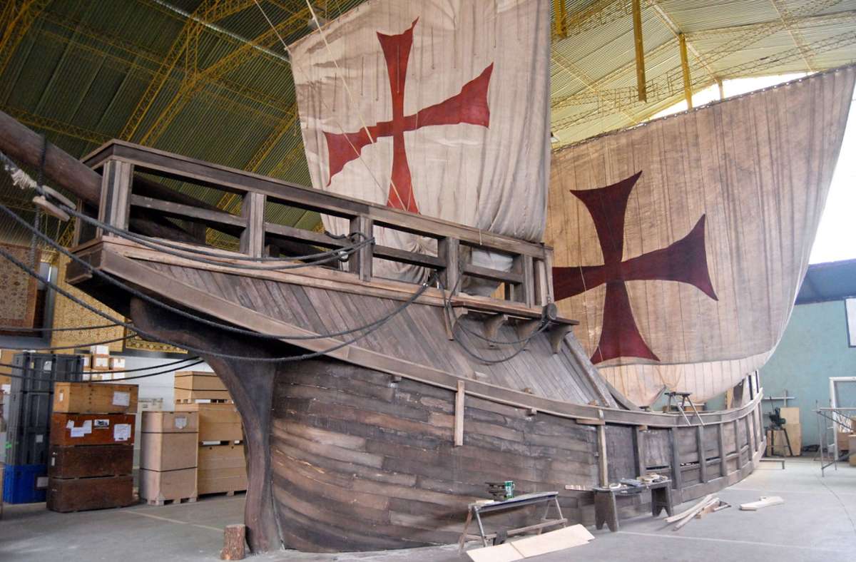 Nachbau der Karacke „Santa Maria“ – das Flaggschiff des Seefahrers in spanischen Diensten.