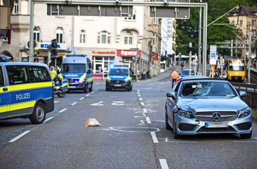 Ein Fußgänger stirbt im Juli 2021 am Olgaeck – gegen den Autofahrer ist inzwischen Anklage erhoben worden. Foto: 7aktuell.de/Simon Adomat