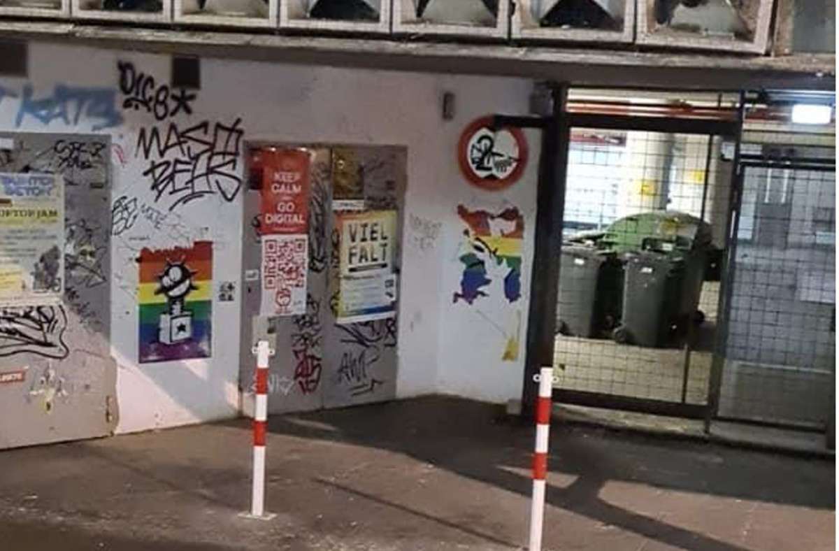 Geißstraße in Stuttgart: Nach dem Zeitungsbericht ist die Müllhalde  rasch verschwunden