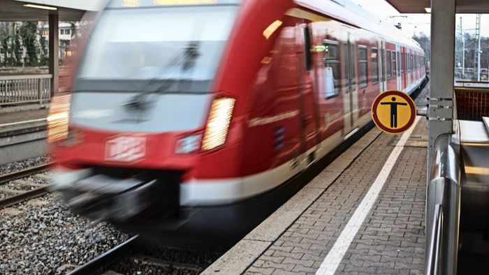 Bauarbeiten in Bad Cannstatt: S-Bahn fährt  nur im Halbstundentakt
