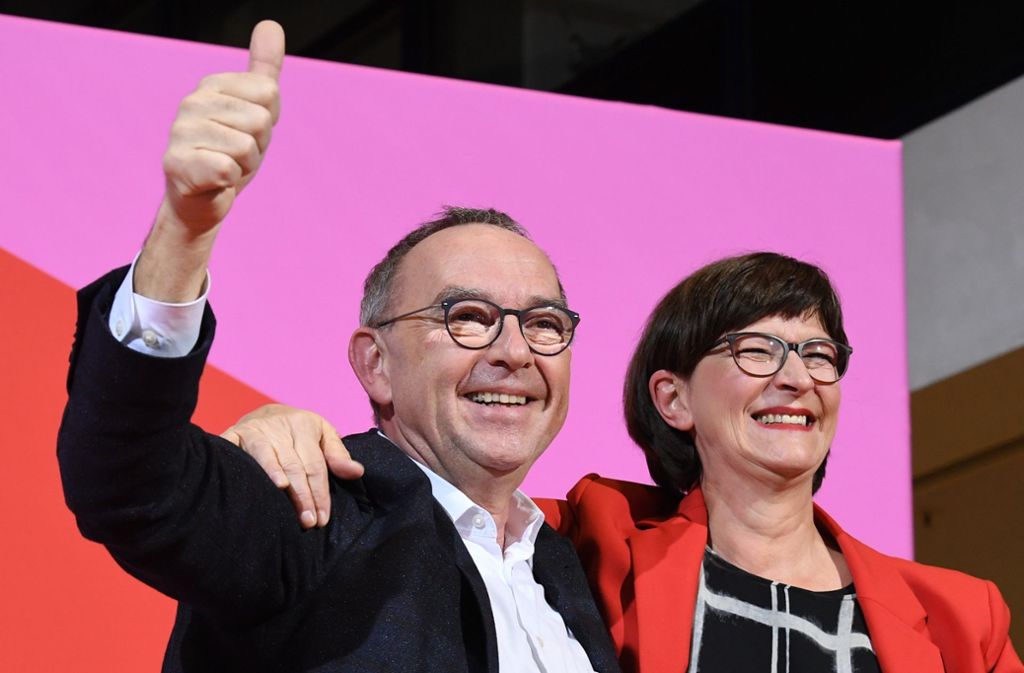 Saskia Esken und Norbert Walter-Borjans: Netzreaktionen zu neuer SPD-Spitze: „Harte Zeiten für Nachrichtensprecher“
