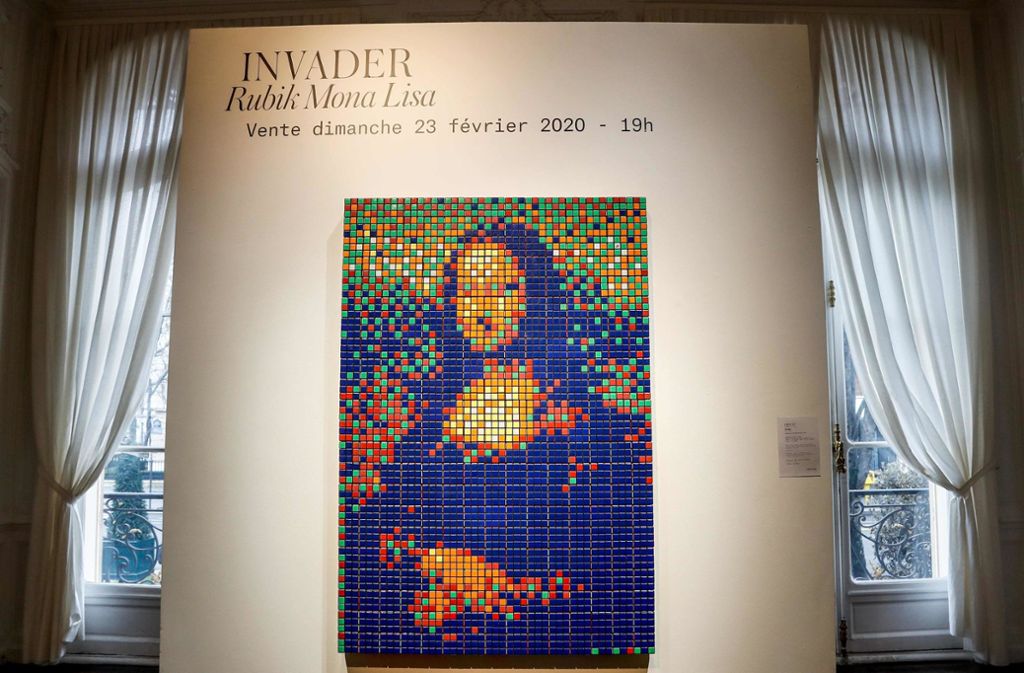 Künstler baut da Vincis Meisterwerk nach: 150.000 Euro für die Mona Lisa aus Zauberwürfeln