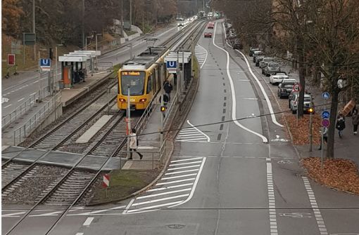 Entlang der Hauptradroute 1 steht nach Abschluss der Markierungsarbeiten in der Nürnberger Straße stadtauswärts ein Pop-up-Radweg zur Verfügung. Foto: LHS (z)