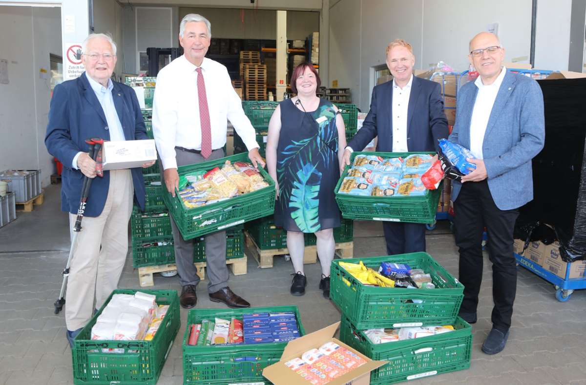 Wetteinlösung im Kreis Ludwigsburg: Zwei Tonnen Lebensmittel für die Tafeln