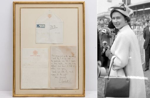 1966 schrieb die 40-jährige Queen Elizabeth einen Brief – der wird nun versteigert. Foto: Auktionshaus Eppli/Imago/UAI