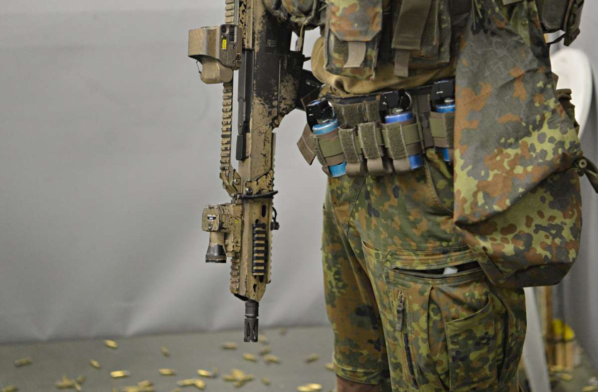 Ein Soldat der Bundeswehr-Spezialeinheit KSK. Foto: dpa/Franziska Kraufmann